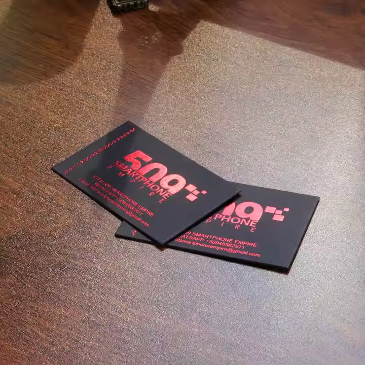 Silk w/ Foil Business Cards