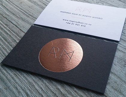 Silk w/ Foil Business Cards