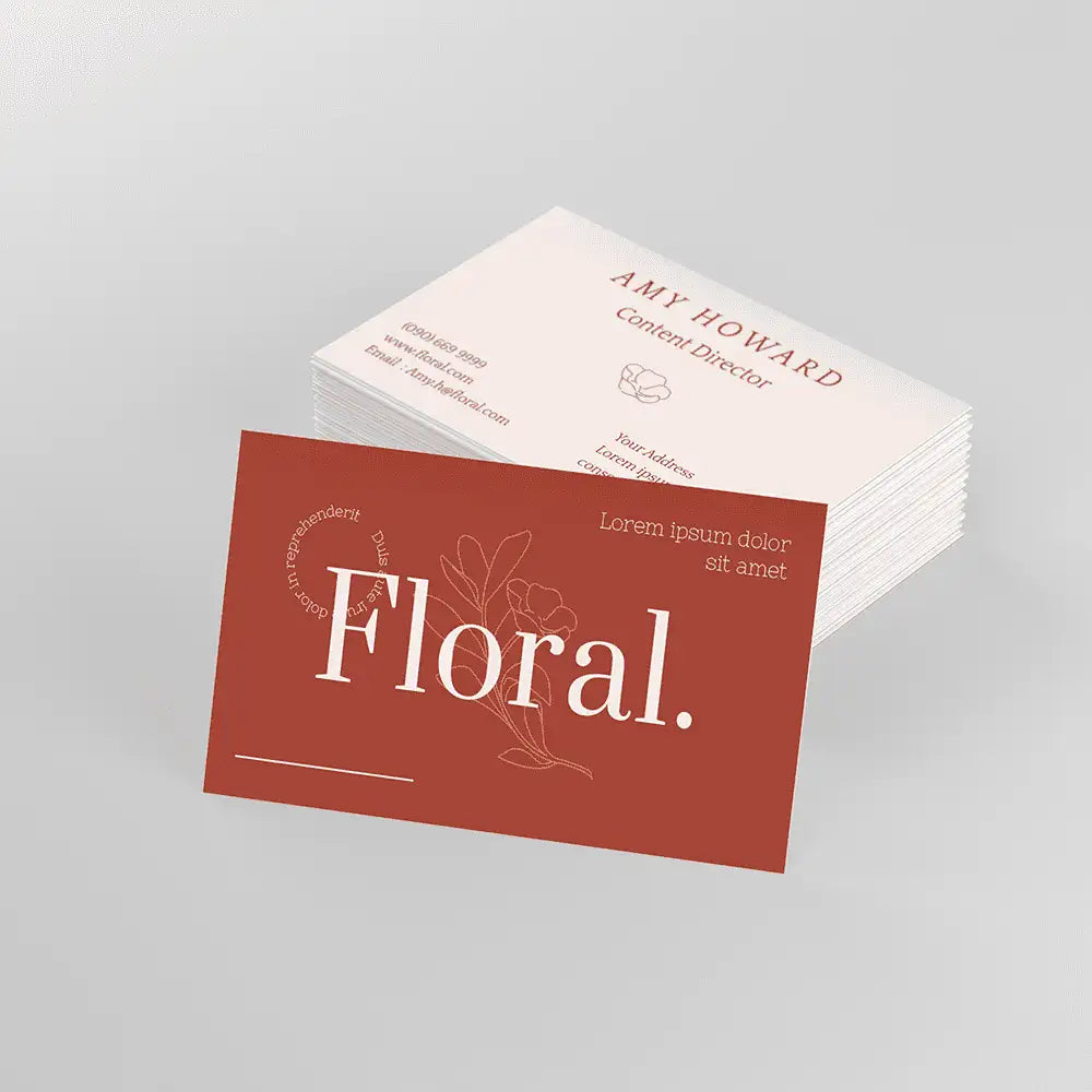 Suede Business Cards