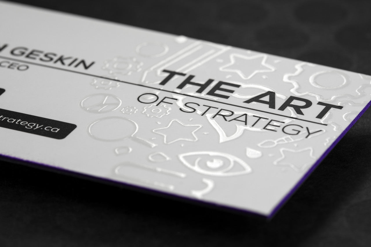 Suede w/ Spot UV Business Cards