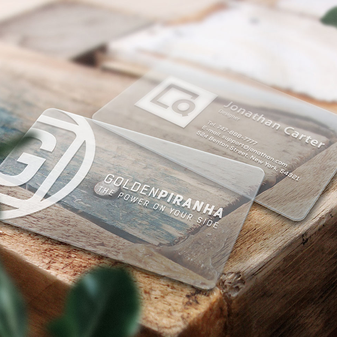 Clear Plastic Business Cards