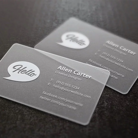 Frosted Plastic Business Cards