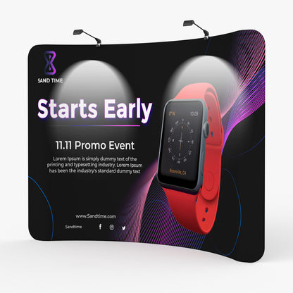10FT Curved Tension Fabric Display