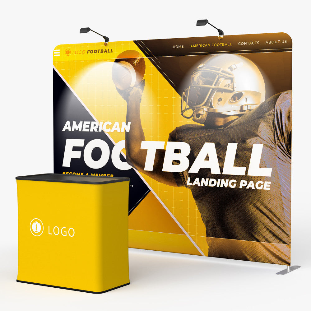 10FT Straight Tension Fabric Displays