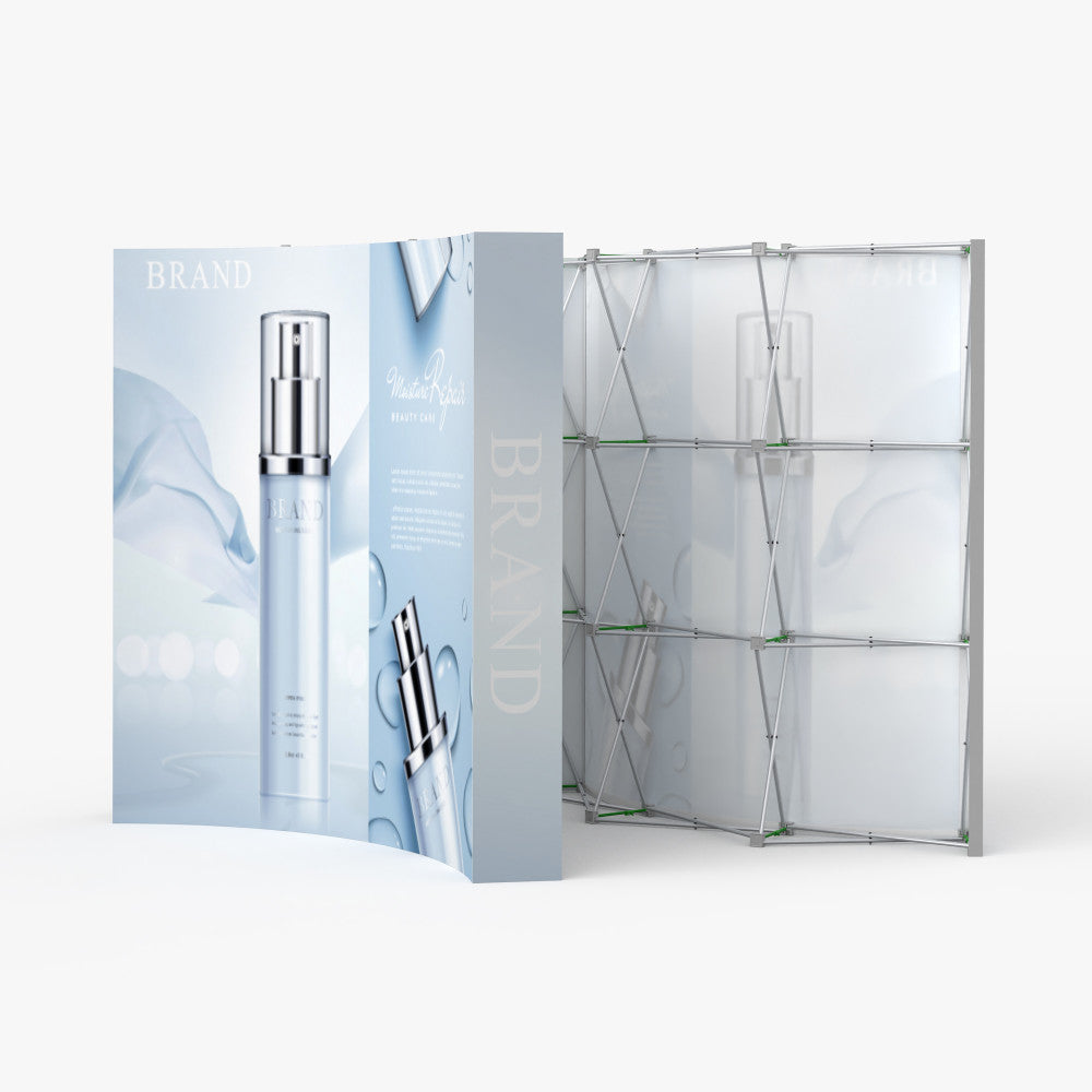 8FT Curved Velcro Fabric Pop Up Display
