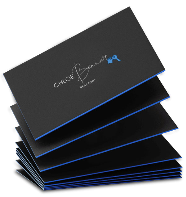32PT Metallic Painted Edge Business Cards