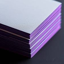 32PT Metallic Painted Edge Business Cards