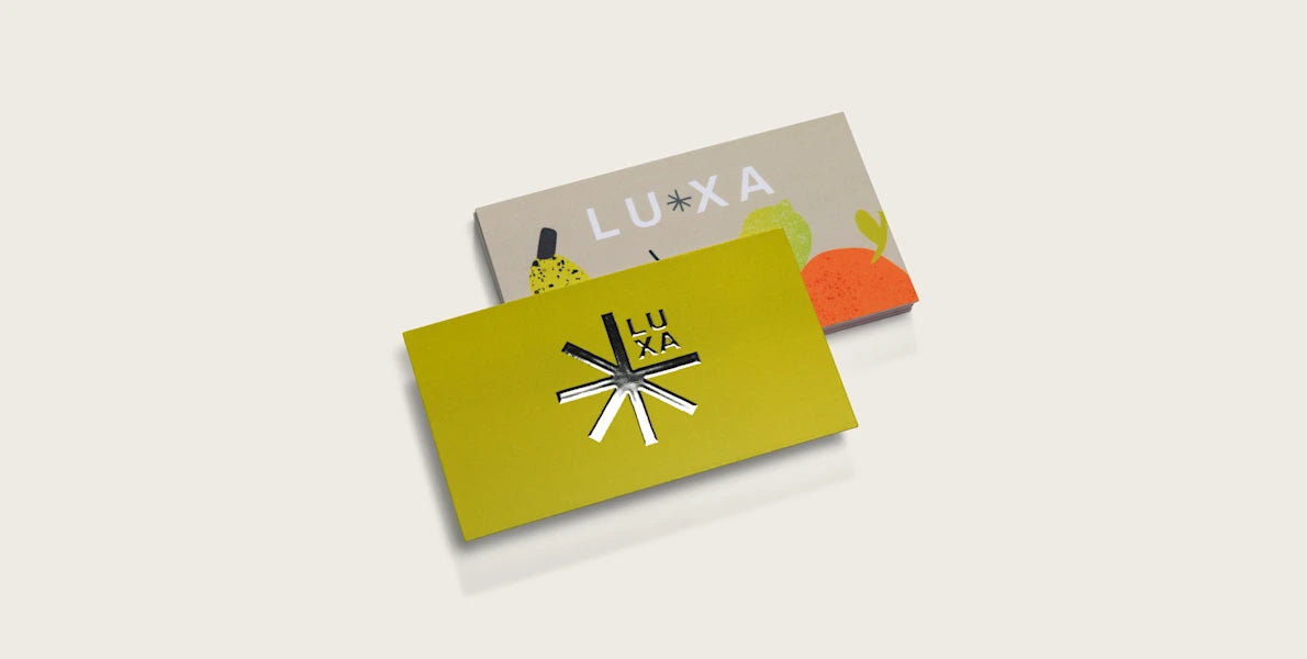 Suede w/ Raised Foil Business Cards