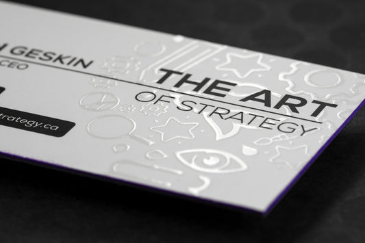 Suede w/ Spot UV Business Cards